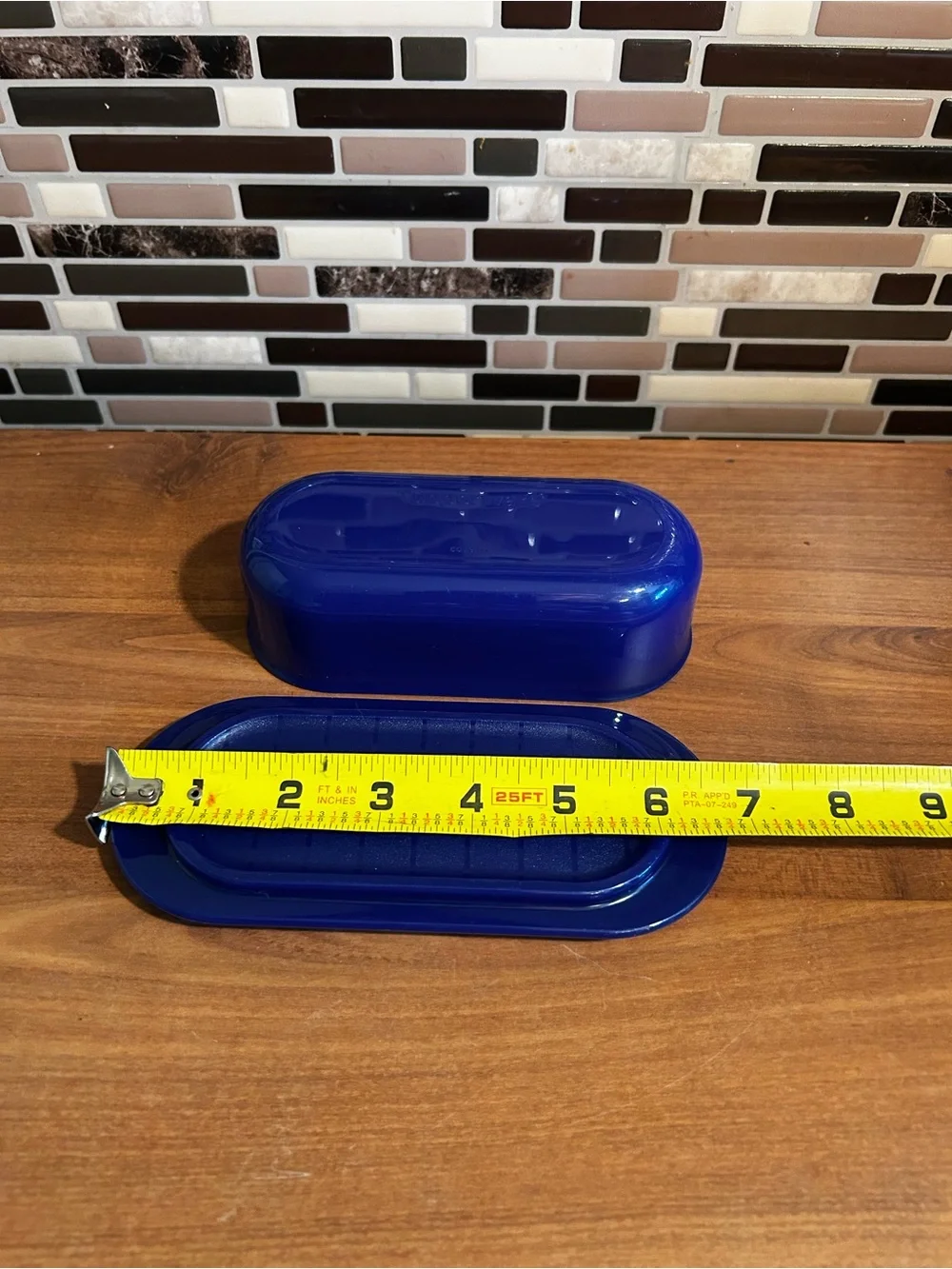 Vintage Tupperware Blue Butter Dish - Home Kitchen